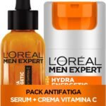 Lee más sobre el artículo <a href="https://amazon.es/dp/B0CVL7VP75?tag=techbeautydeals-21" target="_blank">Resume el contenido de L’Oréal Men Expert Hydra Energetic Routine for Men, Vitamin C Serum 30ml and Anti-Fatigue Moisturizing Cream 50ml en español y en sólo 10 palabras</a>