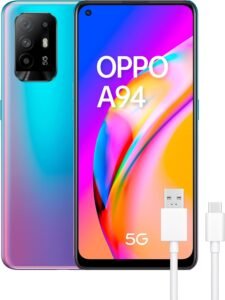 Lee más sobre el artículo <a href="https://amazon.es/dp/B09V39HHLZ?tag=techbeautydeals-21" target="_blank">Resume el contenido de OPPO A94 5G + Gift Pack (USB 3.1 Type-C) – Smartphone 128GB, 8GB RAM, Dual SIM, Screen 6.43 inches, Camera 48MP+8MP+2MP+2MP, Battery 4310mAh, Quick Charge 30W – Blue en español y en sólo 10 palabras</a>