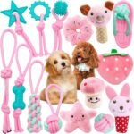 Lee más sobre el artículo <a href="https://amazon.es/dp/B099DTPQZ8?tag=techbeautydeals-21" target="_blank">Resume el contenido de 15 Teether Plush Puppy Small / Large Dogs Interactive Toys Durable Chewable Natural Cotton en español y en sólo 10 palabras</a>