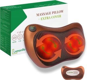 Lee más sobre el artículo <a href="https://amazon.es/dp/B0CPZVBCVC?tag=techbeautydeals-21" target="_blank">Resume el contenido de Neck Massager and Back, Electric Cushion with Heat and an Extra Cover (Brown) – Neck Pillow and Neck Pillow, Two-Way Shiatsu Massage with 8 Rollers, Ideal for Home, Office, Car or Travel en español y en sólo 10 palabras</a>