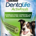 Lee más sobre el artículo <a href="https://amazon.es/dp/B09RQVN33G?tag=techbeautydeals-21" target="_blank">Resume el contenido de Purina Dentalife Activfresh Medium, Dental Snack, Bad Breath Treat, Medium Dogs, 6 Bags of 5 Sticks – 30 Sticks en español y en sólo 10 palabras</a>