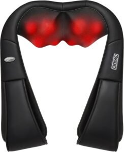 Lee más sobre el artículo <a href="https://amazon.es/dp/B0BYYLTS5P?tag=techbeautydeals-21" target="_blank">Resume el contenido de Cotsoco Neck and Shoulder Massager with Heat, Shiatsu Cervical and Back Massager, 3D Rotating Kneading Massage, Adjustable Speed – Original Gifts Women/Men, Grey (B0BYYLTS5P) en español y en sólo 10 palabras</a>