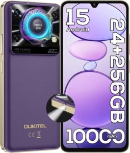 Lee más sobre el artículo <a href="https://amazon.es/dp/B0F9YXC6BF?tag=techbeautydeals-21" target="_blank">Resume el contenido de C60 Pro Free Mobile Phones (2025), 24GB (8+16) + 256GB/1TB Mobile Phone, 10000mAh Battery Smartphone, 6.88″ HD+/90Hz, Camera 13MP+5MP, 110db/4G Dual SIM/NFC/GPS/Fingerprint/OTG, Violet en español y en sólo 10 palabras</a>