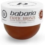 Lee más sobre el artículo <a href="https://amazon.es/dp/B0BWFSRV17?tag=techbeautydeals-21" target="_blank">Resume el contenido de Babaria Exotic Bronze Coconut Tanning Jelly SPF0 75 ml – Travel Format – Bronzer Accelerator – Intense Tan and Golden with Coconut Oil – Water Resistant en español y en sólo 10 palabras</a>