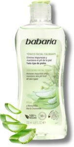 Lee más sobre el artículo <a href="https://amazon.es/dp/B09HVGXK6M?tag=techbeautydeals-21" target="_blank">Resume el contenido de Babaria – Soothing Facial Tonic With Aloe Vera And Chamomile | Mature Skin Facial Tonic | Facial Toner 200 Ml White en español y en sólo 10 palabras</a>