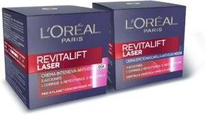 Lee más sobre el artículo <a href="https://amazon.es/dp/B08J8T8ZSY?tag=techbeautydeals-21" target="_blank">Resume el contenido de L’Oréal Paris Revitalift Laser Anti-Aging Day Cream and Night Cream Set, Triple Action and Anti-Wrinkle, 50 ml Each en español y en sólo 10 palabras</a>