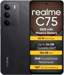 Lee más sobre el artículo <a href="https://amazon.es/dp/B0DPZ9C8H5?tag=techbeautydeals-21" target="_blank">Resume el contenido de realme C75 Smartphone 8+256GB, IP69, 5828mAh Battery, ArmorShell™2 Glass, 50MP Super Clear Camera, Quick Charge 45W7, Black (No Adapter) en español y en sólo 10 palabras</a>