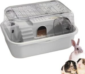 Lee más sobre el artículo <a href="https://amazon.es/dp/B0FCYL9MH3?tag=techbeautydeals-21" target="_blank">Resume el contenido de Pet Hamster Cage | Double Decker Hamster Enclosure, Rest Area and Play with Wheel for Small Animals Like Squirrels, Gerbils, Rabbits at Home en español y en sólo 10 palabras</a>