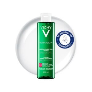 Lee más sobre el artículo <a href="https://amazon.es/dp/B002WDPG7U?tag=techbeautydeals-21" target="_blank">Resume el contenido de Vichy Pore Minimizing Purifying Lotion, Mattifying Effect, Minimizes and Unclogs Pores, Enriched with Salicylic Acid and Glycolic Acid, Oily Skin with Acneic Tendency, Normaderm en español y en sólo 10 palabras</a>