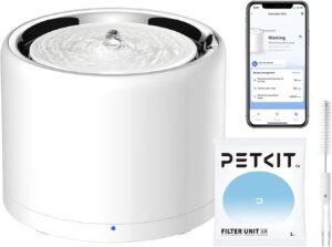 Lee más sobre el artículo <a href="https://amazon.es/dp/B09SHH7TDS?tag=techbeautydeals-21" target="_blank">Resume el contenido de PETKIT EVERSWEET Cat Fountain, Stainless Steel, Wireless Pump, App Control, 1.8L Drinker Cats/Dogs, Ultra-Quiet, Triple Filter, 3 Water Flows, Not Easy to Retain Bacteria en español y en sólo 10 palabras</a>