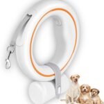 Lee más sobre el artículo <a href="https://amazon.es/dp/B0BDFF655P?tag=techbeautydeals-21" target="_blank">Resume el contenido de UFO Retractable Dog Leash, 360° Tangle-Free, One-Hand Brake Pause Lock, Extendable Dog Leash with Poop Bag Holder, Nylon Tape en español y en sólo 10 palabras</a>