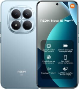 Lee más sobre el artículo <a href="https://amazon.es/dp/B0G3TV1RXH?tag=techbeautydeals-21" target="_blank">Resume el contenido de Redmi Note 15 Pro+ 5G Glacier Blue 8GB 256GB | 6.83″ 1.5K AMOLED display, Snapdragon 7s Gen 4, Camera 200 MP, Hypercharge 100W, Charger not included en español y en sólo 10 palabras</a>