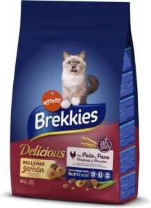 Lee más sobre el artículo <a href="https://amazon.es/dp/B01IUP0Y8E?tag=techbeautydeals-21" target="_blank">Resume el contenido de Brekkies Delicious Cat Food with a Selection of Birds and Vegetables – 3000g en español y en sólo 10 palabras</a>