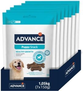 Lee más sobre el artículo <a href="https://amazon.es/dp/B079ZWZCVJ?tag=techbeautydeals-21" target="_blank">Resume el contenido de Advance, Puppy Snacks, Biscuits for Puppies, Pack of 7 x 150 g, Total 1.05 kg en español y en sólo 10 palabras</a>