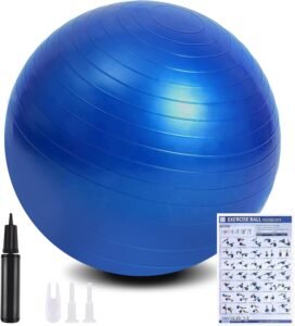 Lee más sobre el artículo <a href="https://amazon.es/dp/B08YQX3JRR?tag=techbeautydeals-21" target="_blank">Resume el contenido de flintronic Pilates Ball, Fitness Exercise Ball, 55 cm/65 cm/75 cm/85 cm, Pregnancy and Sitting, Balance, Training, Includes Instruction Manual, Air Pump en español y en sólo 10 palabras</a>