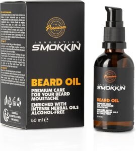 Lee más sobre el artículo <a href="https://amazon.es/dp/B0DJ1VJGJQ?tag=techbeautydeals-21" target="_blank">Resume el contenido de Smokkin Premium Beard Oil 50ml Enriched with Intense Herbal Oils Alcohol Free en español y en sólo 10 palabras</a>
