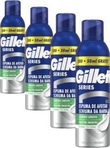 Lee más sobre el artículo <a href="https://amazon.es/dp/B0DN6WLW97?tag=techbeautydeals-21" target="_blank">Resume el contenido de Gillette Series Soothing Shaving Foam With Aloe Vera For Men Razor, 250 ml (Pack of 4) en español y en sólo 10 palabras</a>