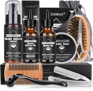 Lee más sobre el artículo <a href="https://amazon.es/dp/B0CHDX1X2B?tag=techbeautydeals-21" target="_blank">Resume el contenido de Beard Care Kit for Men, Beard Care Kit for Men Complete with Beard Shampoo, Beard Oil, Balsam, Shaver, Roller, Brush, Comb, Scissors, Travel Bag, Gifts for Dad, Boyfriend en español y en sólo 10 palabras</a>