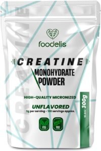 Lee más sobre el artículo <a href="https://amazon.es/dp/B0BGJ63QVB?tag=techbeautydeals-21" target="_blank">Resume el contenido de Foodelis Creatine Monohydrate Powder Micronised 300 g / 100 doses – Pure without additives – Unflavored – Includes doser – High solubility – 100% micronised creatine monohydrate en español y en sólo 10 palabras</a>