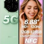 Lee más sobre el artículo <a href="https://amazon.es/dp/B0FDPNPGDZ?tag=techbeautydeals-21" target="_blank">Resume el contenido de Blackview Shark 6 5G AI Smartphone, 12GB+128GB, 6.88″ HD+ 120Hz Display, 3 Integrated AI Assistants, 16MP+8MP Camera, Dual 5G Dual SIM, Android 15 Free Mobile Smartphone, NFC, Green en español y en sólo 10 palabras</a>