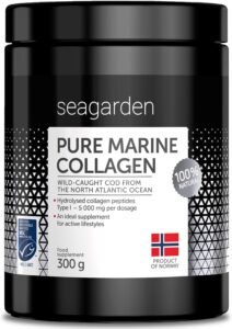 Lee más sobre el artículo <a href="https://amazon.es/dp/B07417Q6LD?tag=techbeautydeals-21" target="_blank">Resume el contenido de Seagarden Marine Collagen Type 1 Powder – 300g, 60 Servings | Hydrolyzed peptides from Norway Wild Cod for skin, hair, nails, tendons and ligaments. en español y en sólo 10 palabras</a>